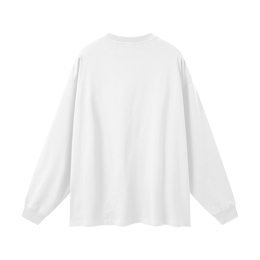 Streetwear Unisex 305G FOG 100% Cotton Long Sleeve Tee